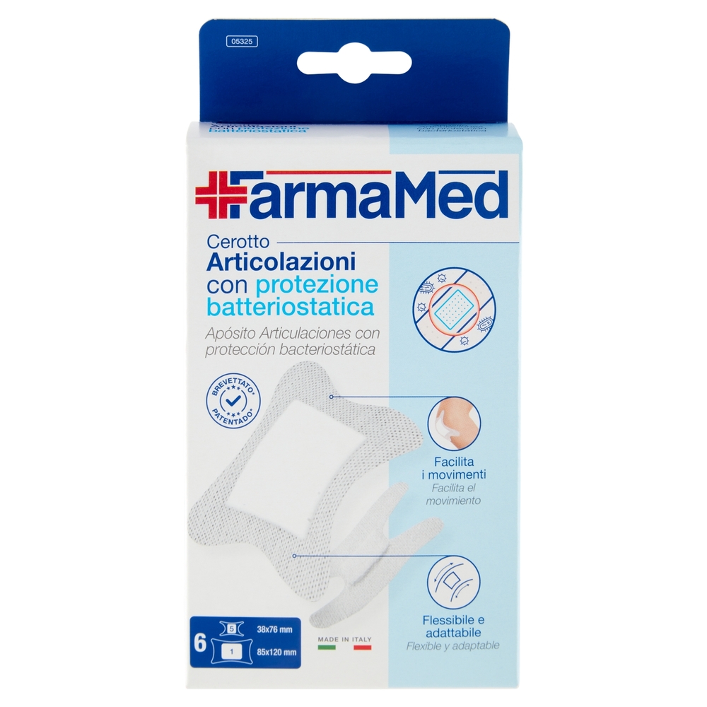 FarmaMed Cerotto Articolazioni con protezione batteriostatica 6 pz